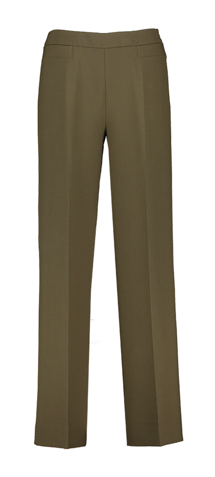 Groene geklede broek met rechte pijpen Tibio Furore 