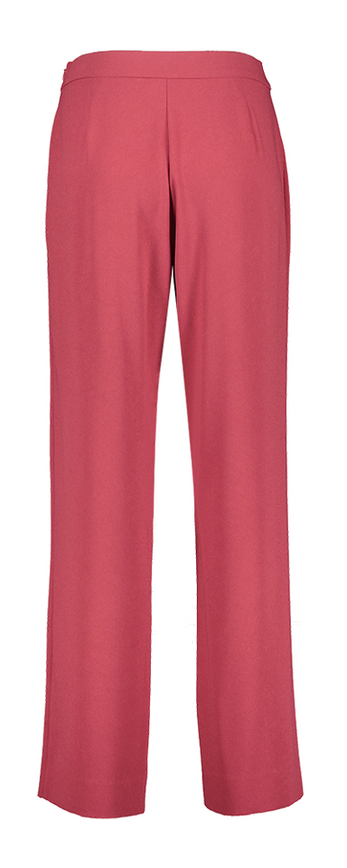 Bordeaux kleurige soepelvallende broek met opgestikte zak Tocca Furore 