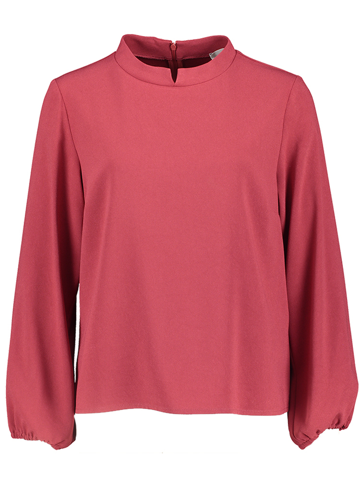 Bordeaux kleurige bloes met rits op de rug Boian Furore 