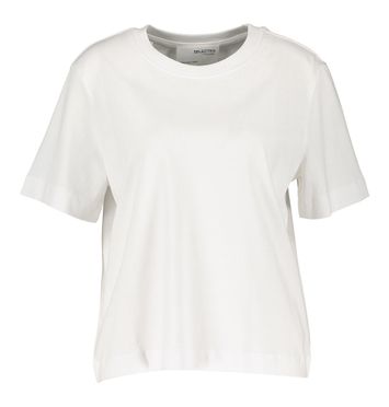 Bright White t-shirt Selected 