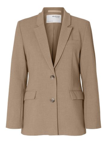 Camelkleurige blazer Selected 