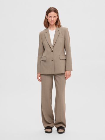 Camelkleurige blazer Selected 