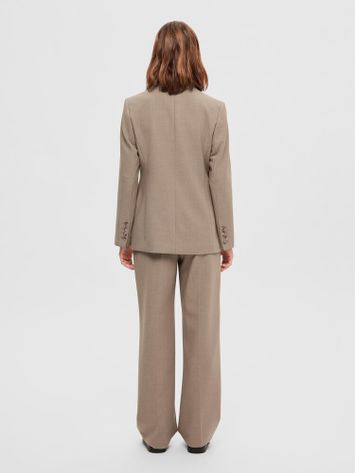 Camelkleurige blazer Selected 