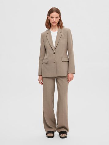 Camelkleurige blazer Selected 