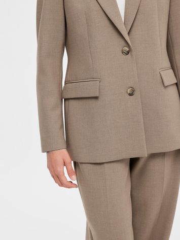 Camelkleurige blazer Selected 