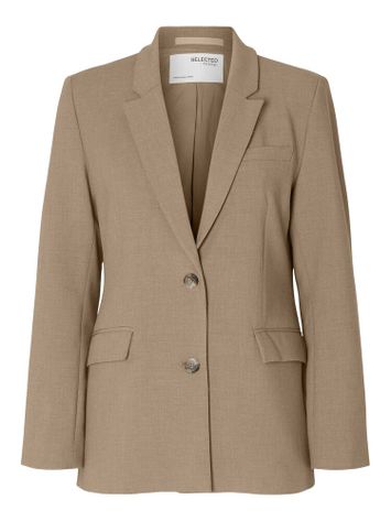 Camelkleurige blazer Selected 
