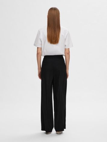 Zwarte wijde broek Tinni Selected