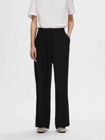 Zwarte wijde broek Tinni Selected