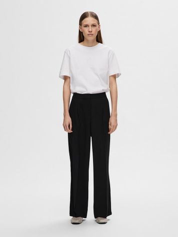 Zwarte wijde broek Tinni Selected