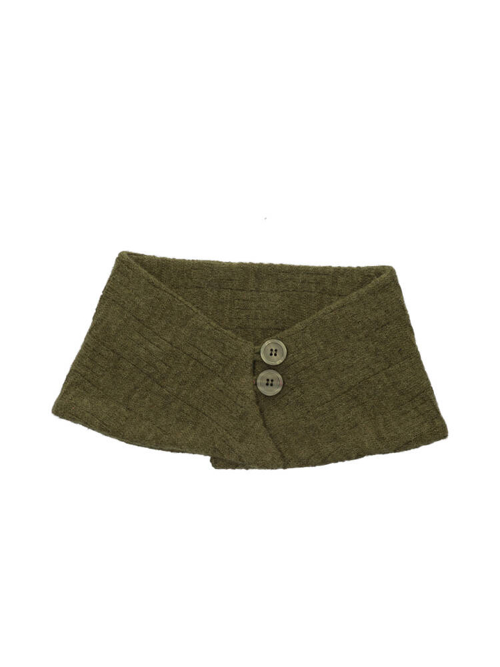 Donkergroene wollen sjaal Pitti Furore