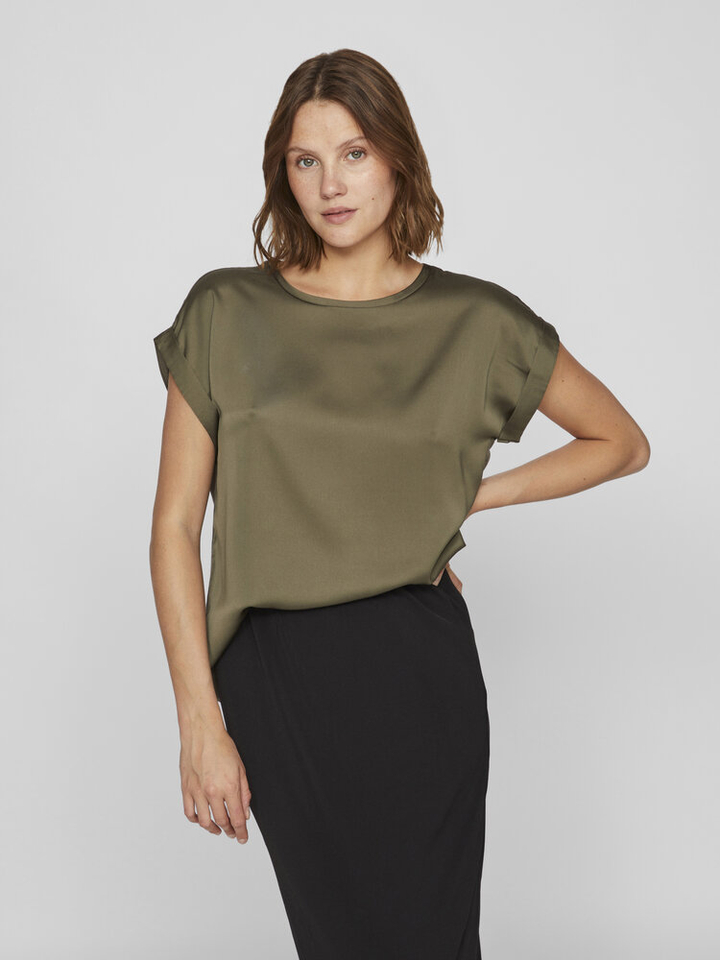 Dusty olive t-shirt Vila