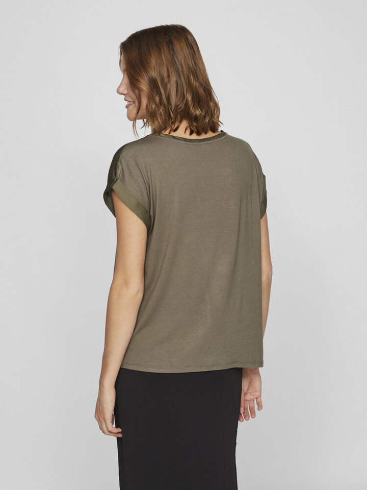 Dusty olive t-shirt Vila