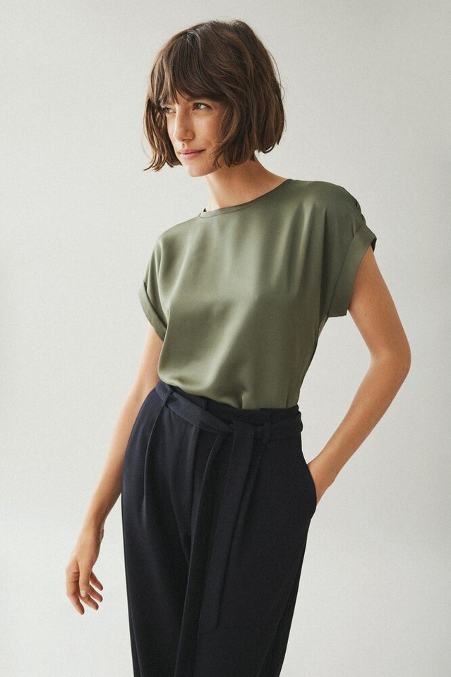 Dusty olive t-shirt Vila
