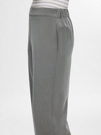 Grijze geklede broek Selected Femme