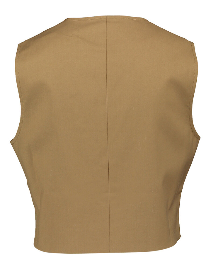 Camelkleurige gilet met knopen Alix FRNCH