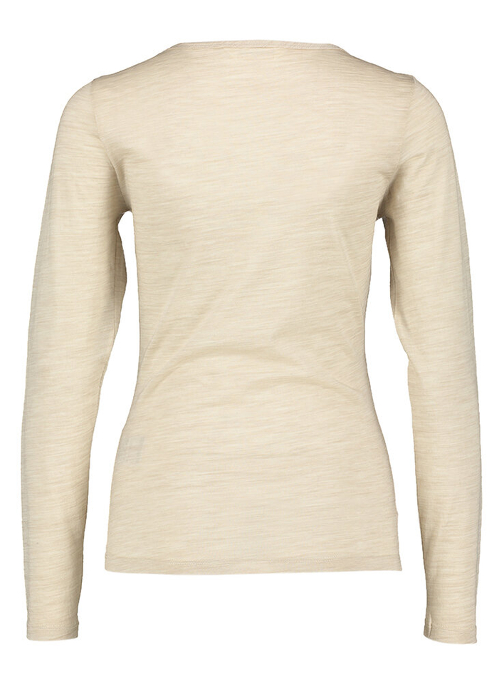 Beige doorzichtige wollen t-shirt Nesmina MSCH Copenhagen