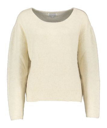 Ecrukleurige trui met ronde hals Likey Maison Anje