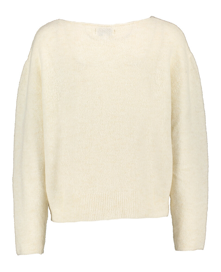 Ecrukleurige trui met ronde hals Likey Maison Anje