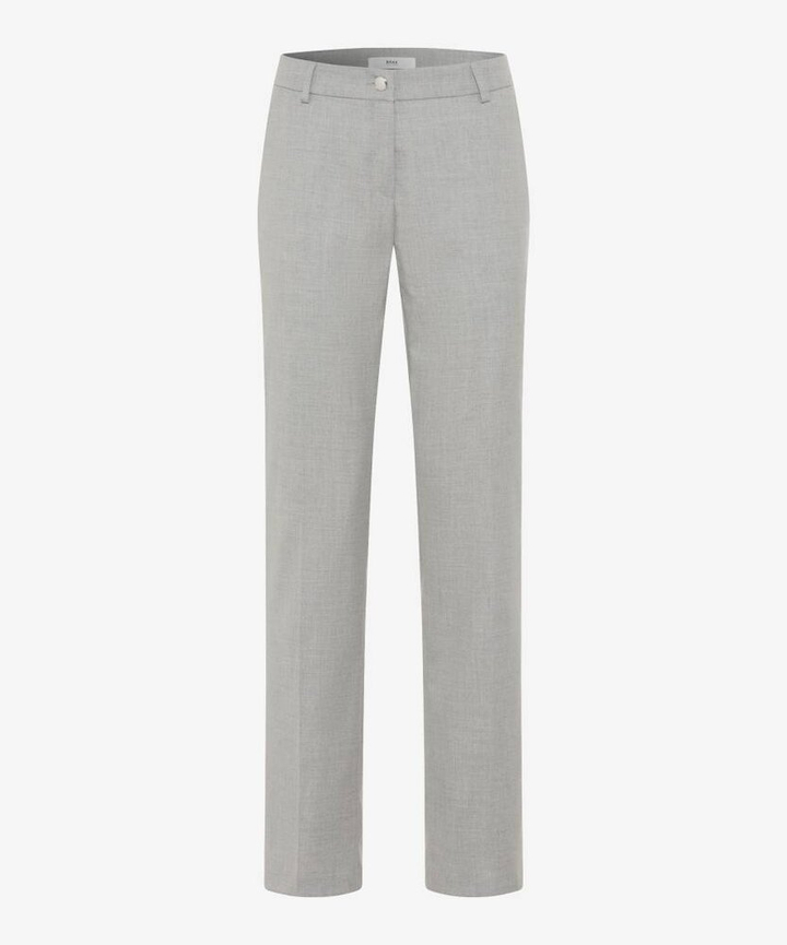 Licht grijze geklede broek met bandplooien Brax 