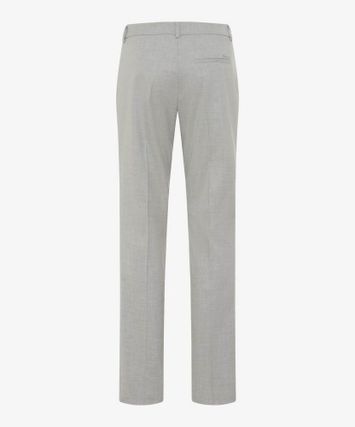 Licht grijze geklede broek met bandplooien Brax 