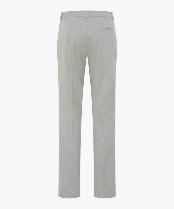 Licht grijze geklede broek met bandplooien Brax 