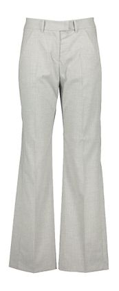 Brax Lichtgrijze lange wijde geklede broek Style.Maine