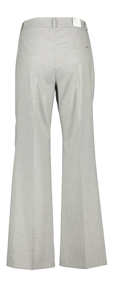 Lichtgrijze lange wijde geklede broek Style.Maine Brax