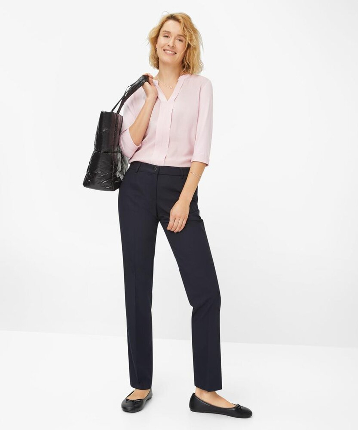 Donkerblauwe geklede broek Brax