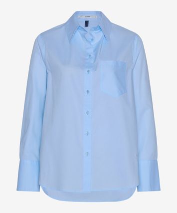 Lichtblauwe katoenen blouse Brax