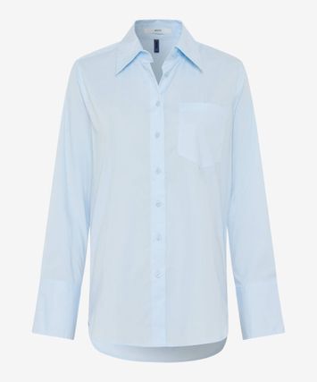 Lichtblauwe katoenen blouse Brax