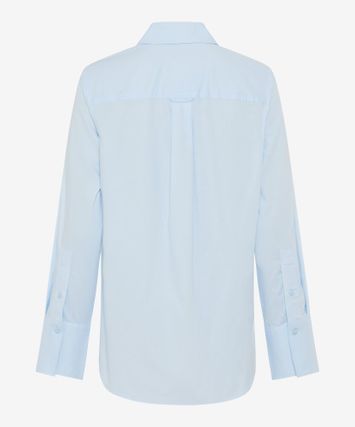 Lichtblauwe katoenen blouse Brax