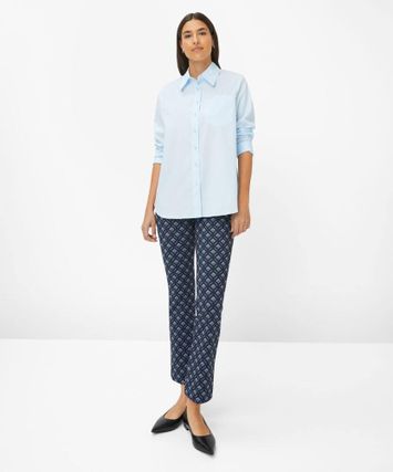 Lichtblauwe katoenen blouse Brax
