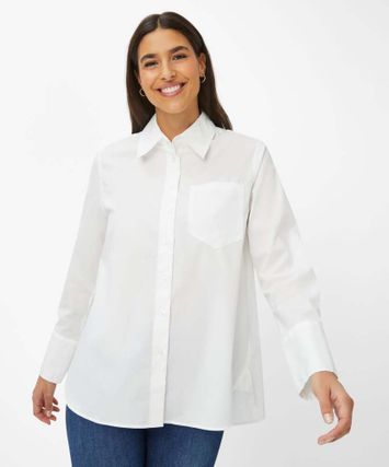Witte katoenen blouse Brax