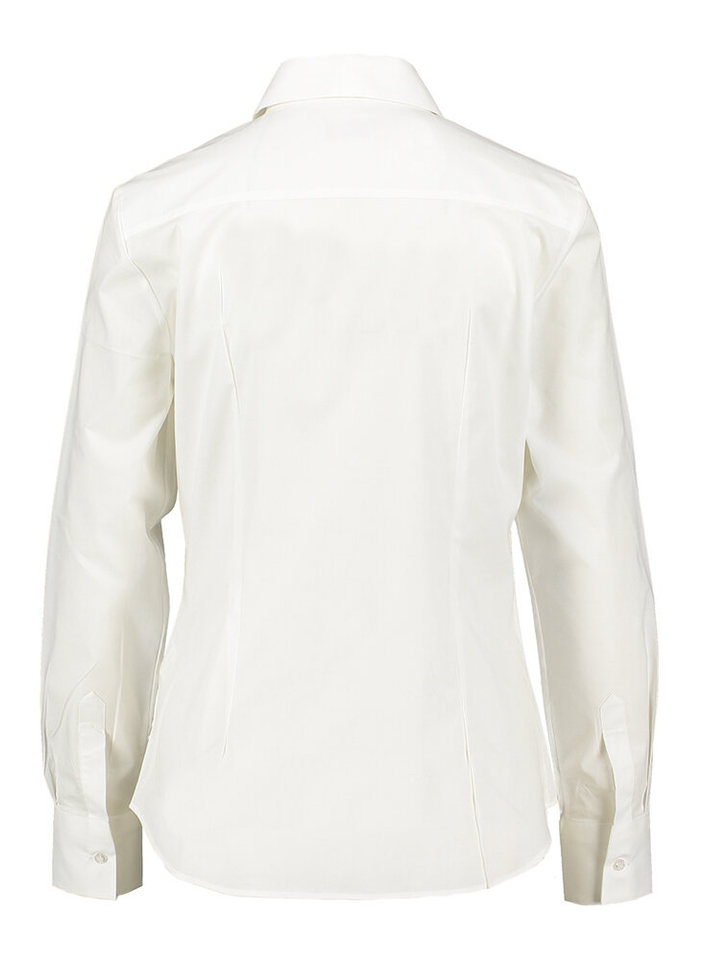 Ecrukleurige blouse met knopen en lange mouwen Cristiana C