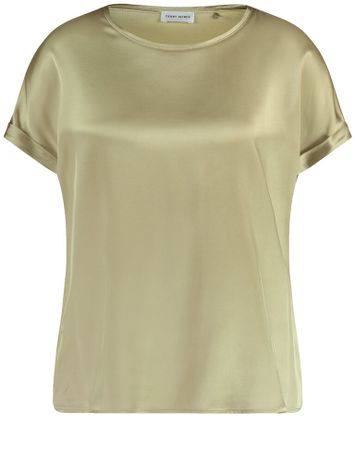 Beige t-shirt met contrasterende voorzijde Gerry Weber