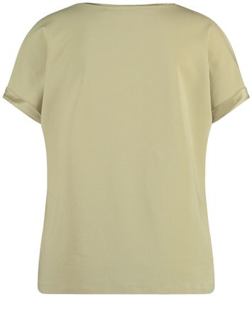 Beige t-shirt met contrasterende voorzijde Gerry Weber