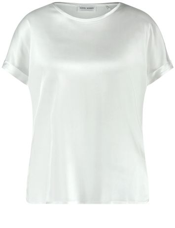Off white t-shirt met contrasterende voorzijde Gerry Weber