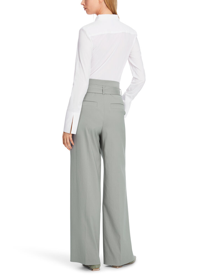 Witte bloes met lint aan kraag Marccain