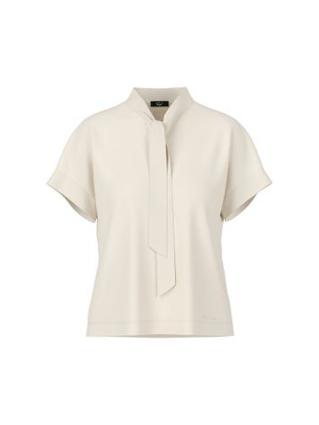 Ecru t-shirt met strik vooraan Marccain 