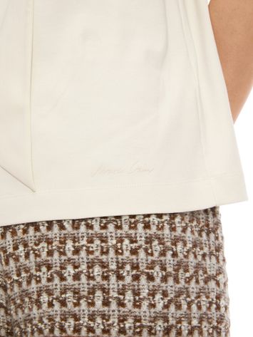 Ecru t-shirt met strik vooraan Marccain 