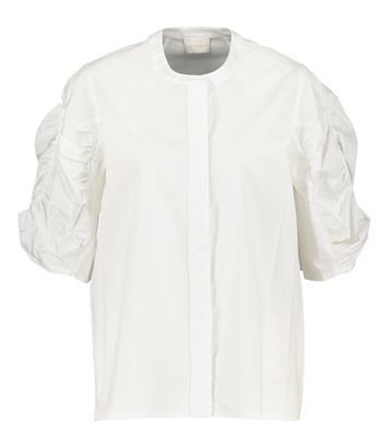 Witte blouse met pofmouwen Libby Due Amanti 