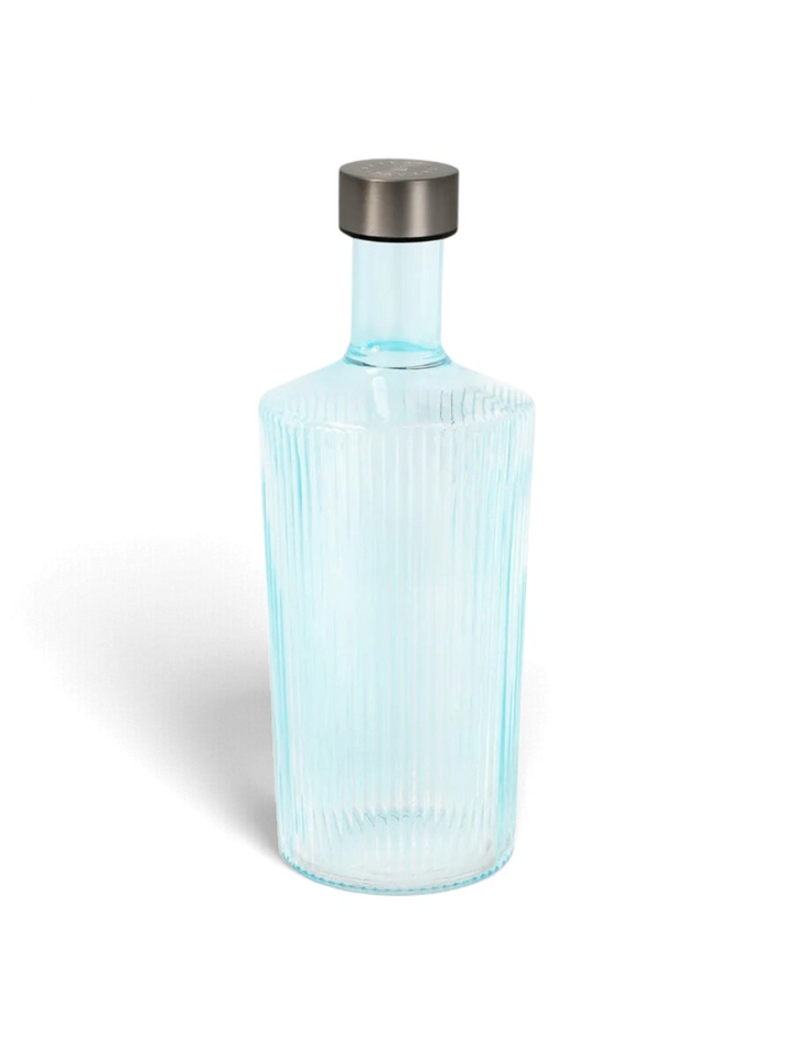 Blauwe Ribbed Bottle Lucky Paveau