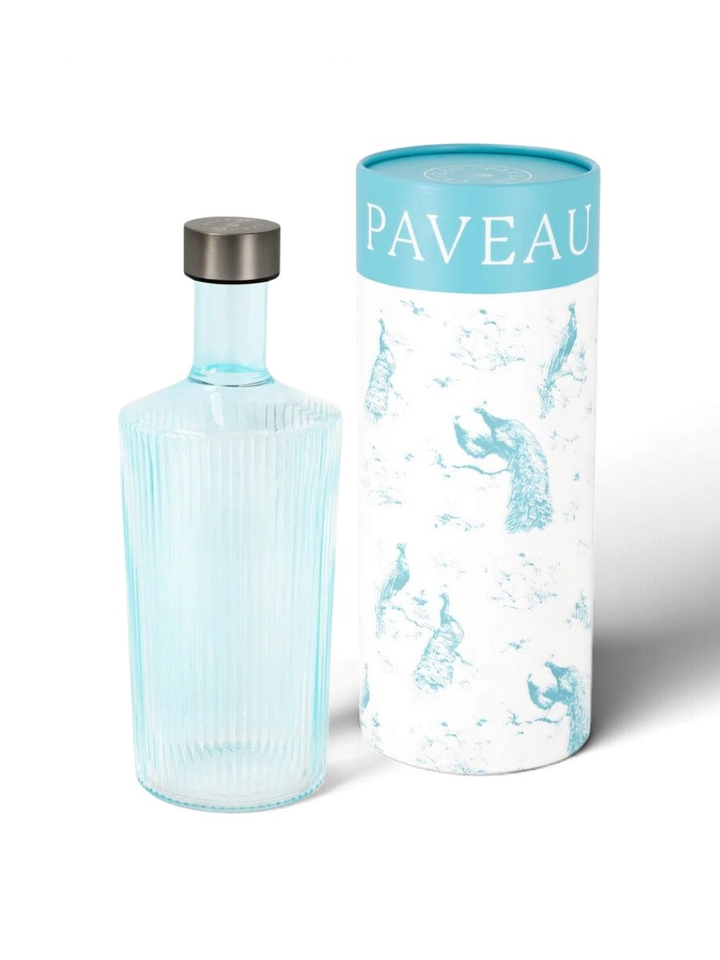 Blauwe Ribbed Bottle Lucky Paveau