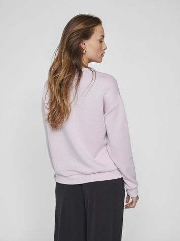 Lichtroze sweater Visandy Vila