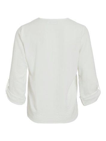 Witte blouse met V-hals Vijosa Vila