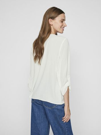 Witte blouse met V-hals Vijosa Vila