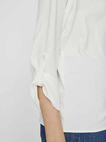 Witte blouse met V-hals Vijosa Vila