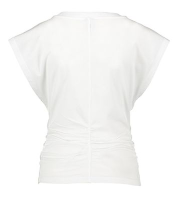 Witte t-shirt met extra korte mouwen Jelona Baum Und Pferdgarten 