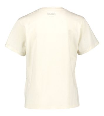 Ecru t-shirt met merknaam Ioni Ba&sh