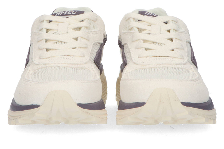 Witte lage sneakers met paarse details Shadow Hi-Tec